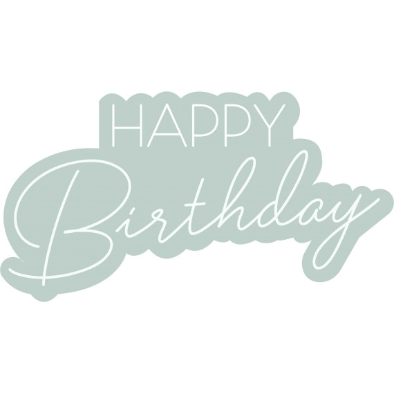 Неоновая надпись Happy Birthday