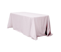 Скатерть прямоугольная бархатная нежно-розовая "Амальфи"
