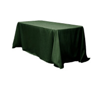 Скатерть прямоугольная бархатная тёмно-зелёная "Амальфи"