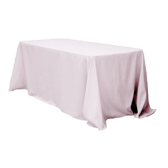 Скатерть прямоугольная бархатная нежно-розовая "Амальфи"
