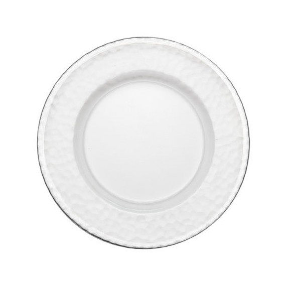 Тарелка с серебряной каймой "Авола"	